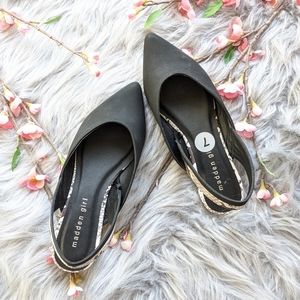NEW Black & Snake Print Flats